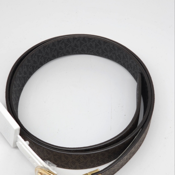 Michael Kors MK Brown and Gold MK Log Size M Betl - Picture 4 of 8